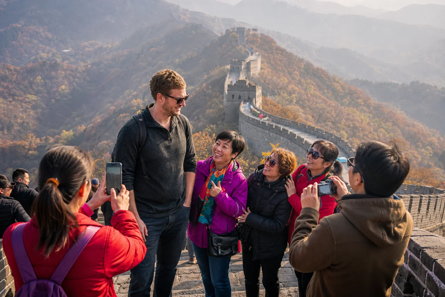 Hero image for Photo model at the Great Wall of China
