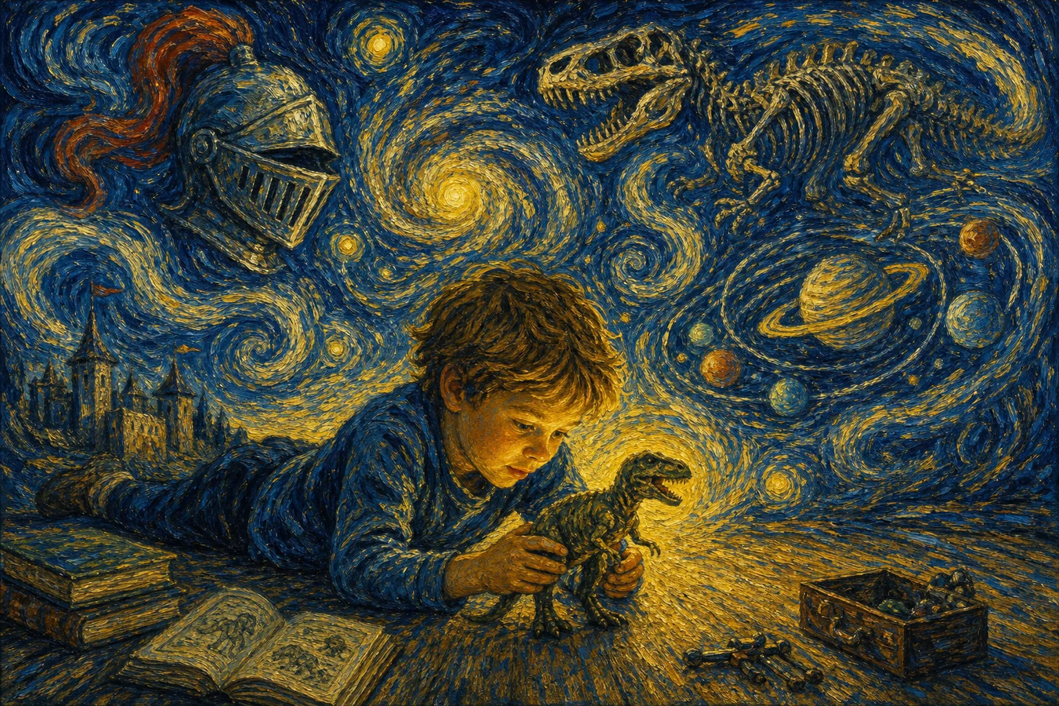 Hero image for Age of first interest – Teach what is interesting, useful or captive! Black holes, Dinos, Knights and Smartphones